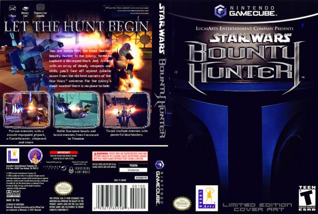 Star Wars: Bounty Hunter - Nintendo GameCube (LucasArts - 1) video game collectible [Barcode 023272659585] - Main Image 2