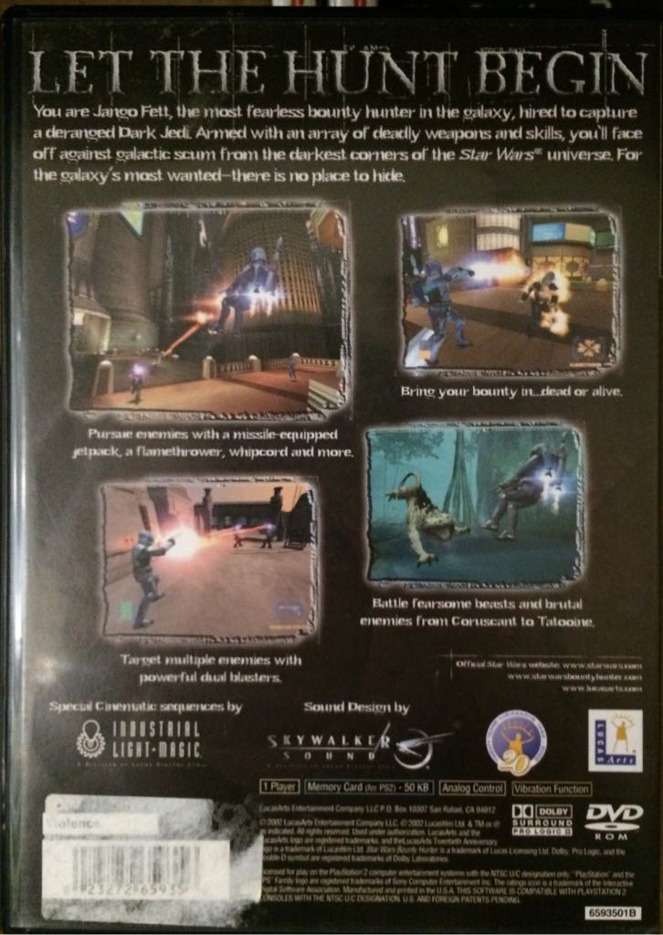 Star Wars: Bounty Hunter - Sony PlayStation 2 (PS2) video game collectible - Main Image 2