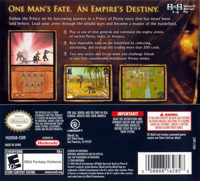 Battles Of Prince Of Persia - Nintendo DSi video game collectible - Main Image 2