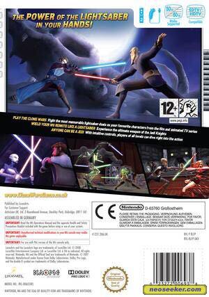 Star Wars: The Clone Wars Lightsaber Duels - Nintendo Wii (LucasArts - 2) video game collectible [Barcode 023272334635] - Main Image 2