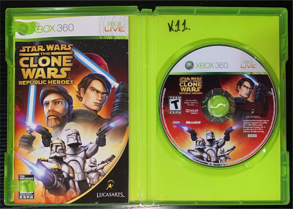 Star Wars: The Clone Wars - Republic Heroes - Microsoft Xbox 360 (LucasArts - 2) video game collectible [Barcode 023272338770] - Main Image 3