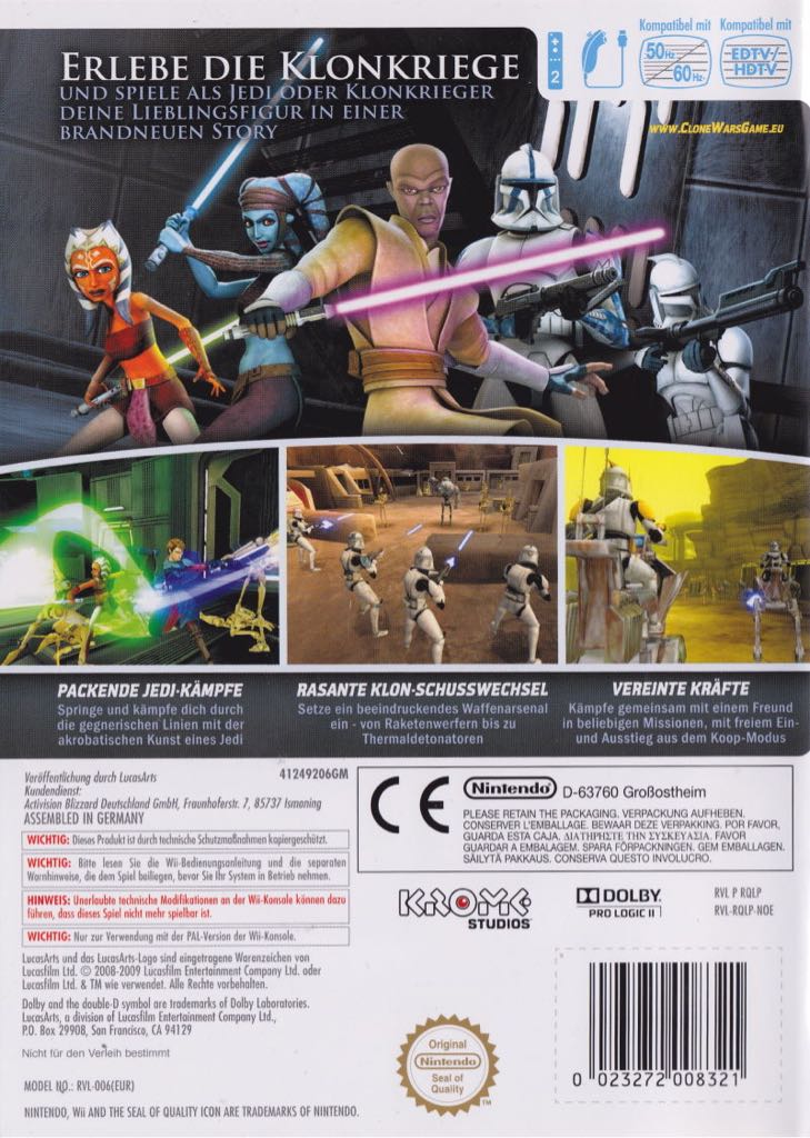 Star Wars: The Clone Wars - Republic Heroes - Nintendo Wii video game collectible [Barcode 8717418410407] - Main Image 2
