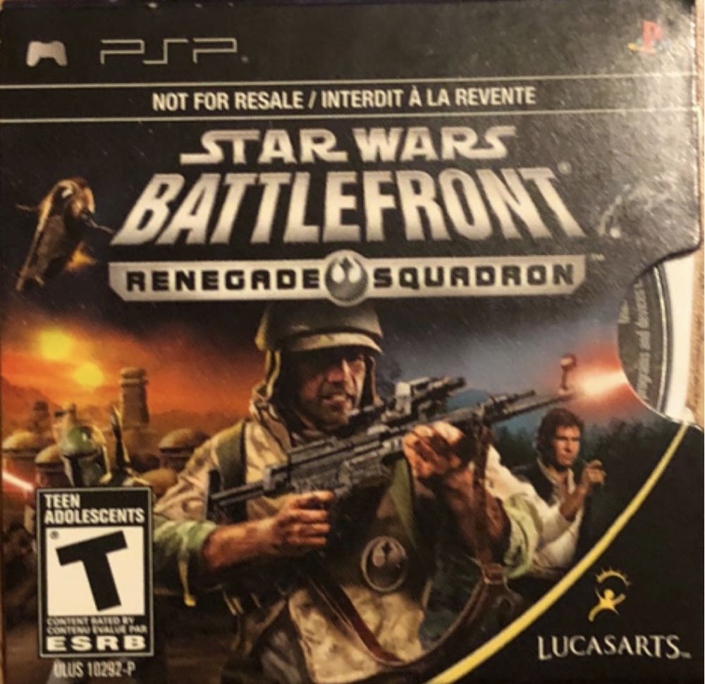 Star Wars: Battlefront - Renegade Squadron - Sony PlayStation Portable (PSP) (LucasArts - 1) video game collectible [Barcode 023272331405] - Main Image 2