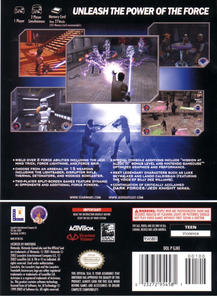 Star Wars Jedi Knight II: Jedi Outcast - Nintendo Switch (Aspyr - 1) video game collectible [Barcode 5030917018756] - Main Image 2