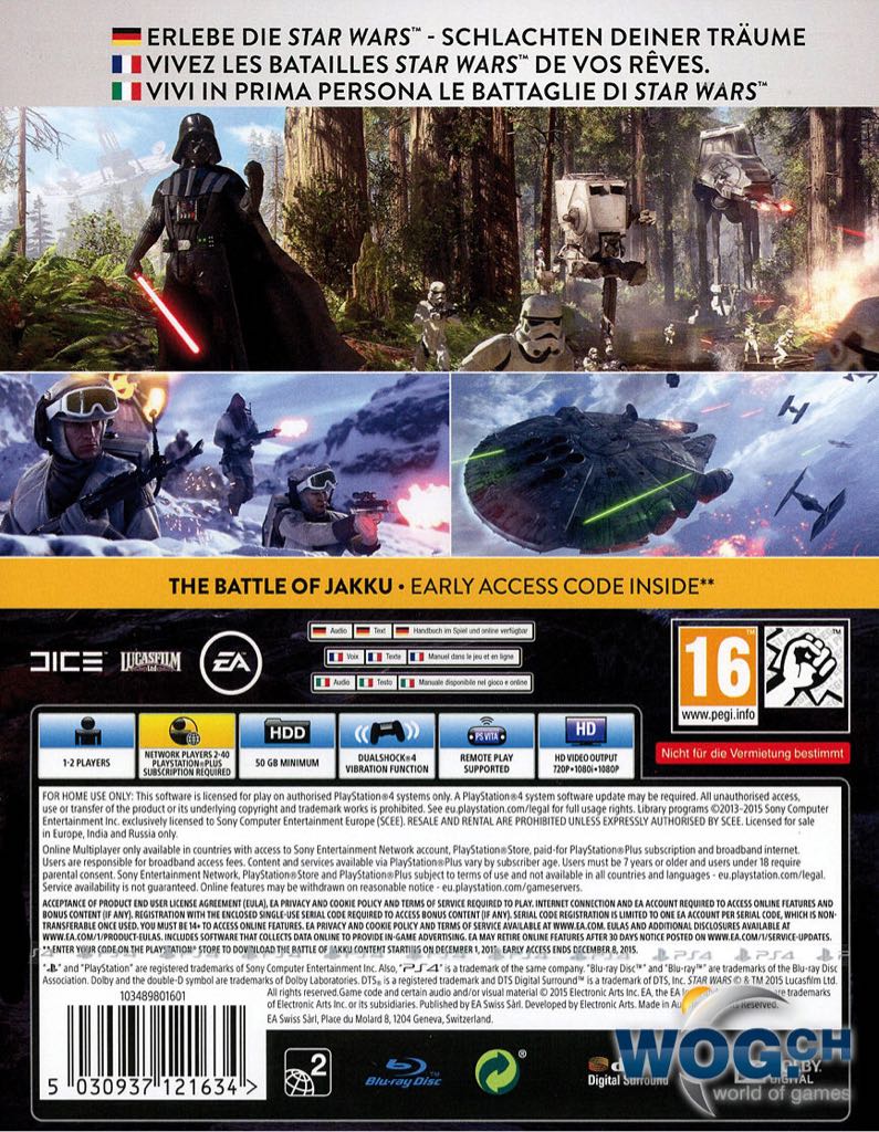 Star Wars: Battlefront - Microsoft Xbox One (Dice - Local (2) â¢ Online (4-40)) video game collectible [Barcode 5035225112585] - Main Image 2