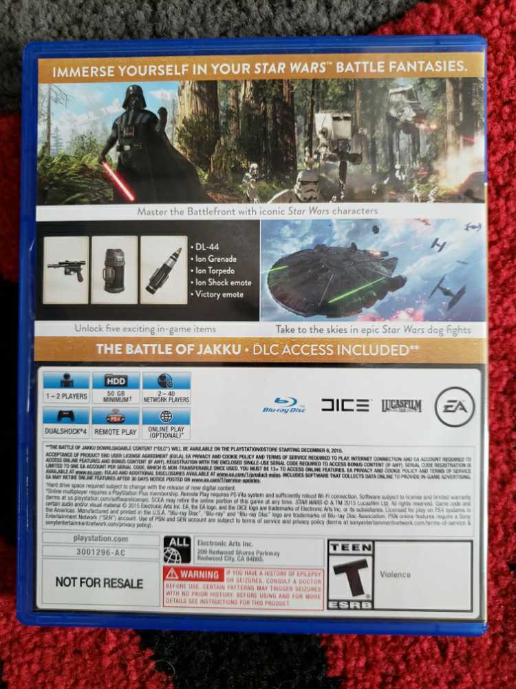 Star Wars: Battlefront - Sony PlayStation 4 (PS4) (2) video game collectible - Main Image 2