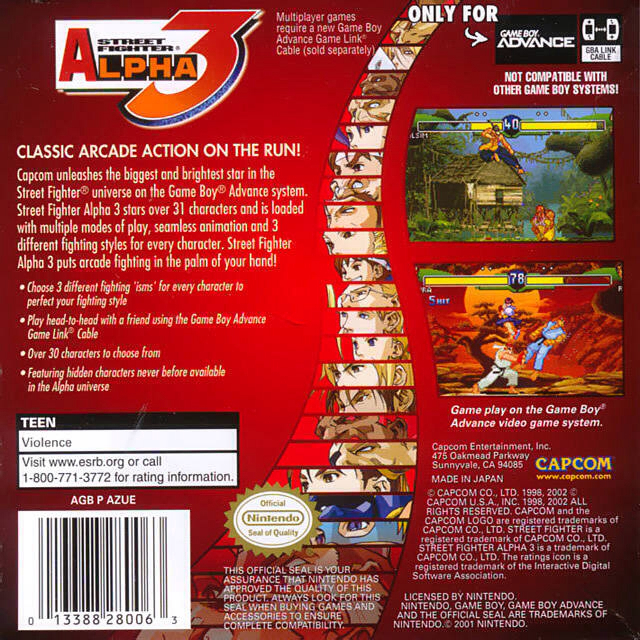 Street Fighter Alpha 3 - Sony PlayStation (Capcom - 2) video game collectible [Barcode 5028587082405] - Main Image 2