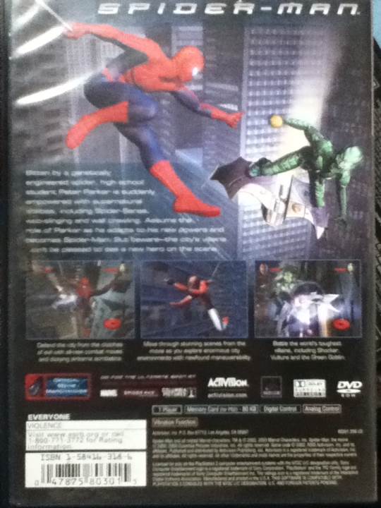 Spider-Man - Sony PlayStation 2 (PS2) (Activision Blizzard - 1) video game collectible [Barcode 5030917016196] - Main Image 2