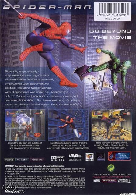 Spider-Man - Microsoft Xbox (Activision - 1) video game collectible - Main Image 2