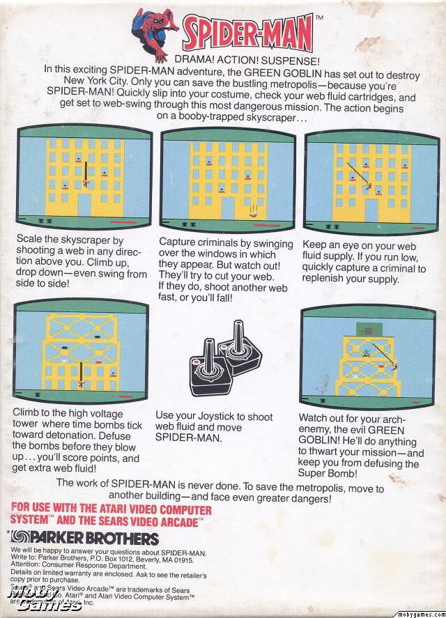 Spider-Man - Atari 2600 video game collectible - Main Image 2