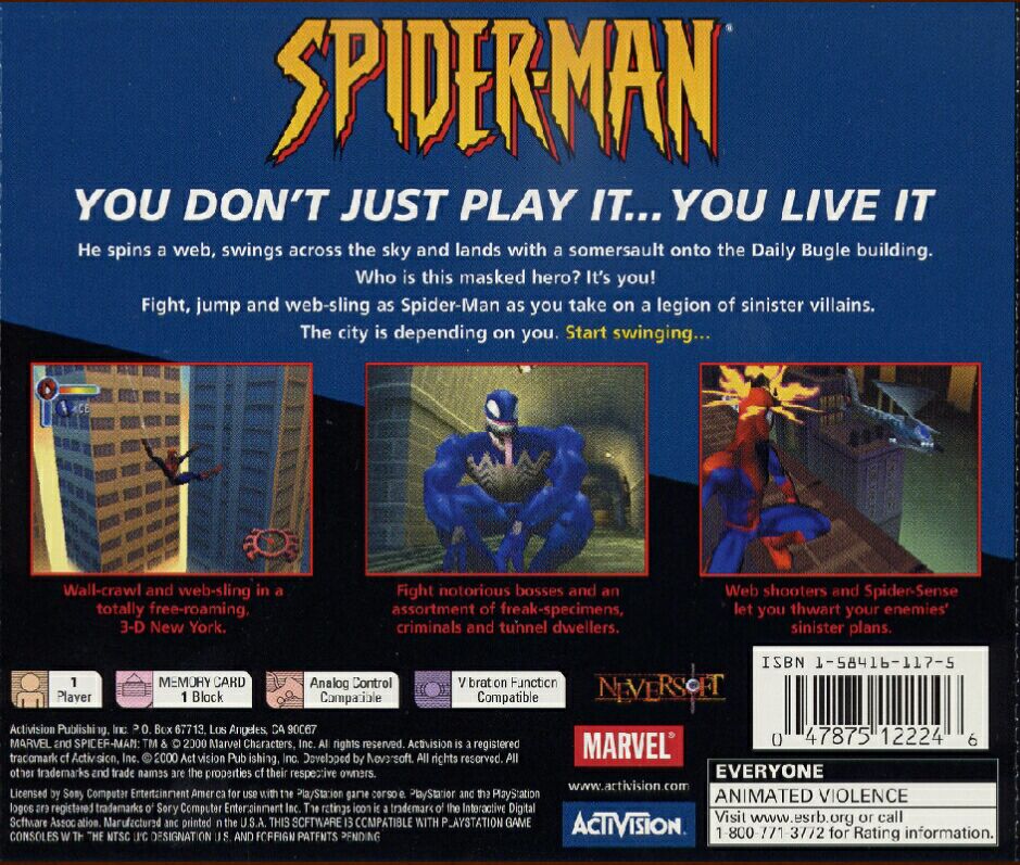 Spider-Man - Sony PlayStation video game collectible - Main Image 2