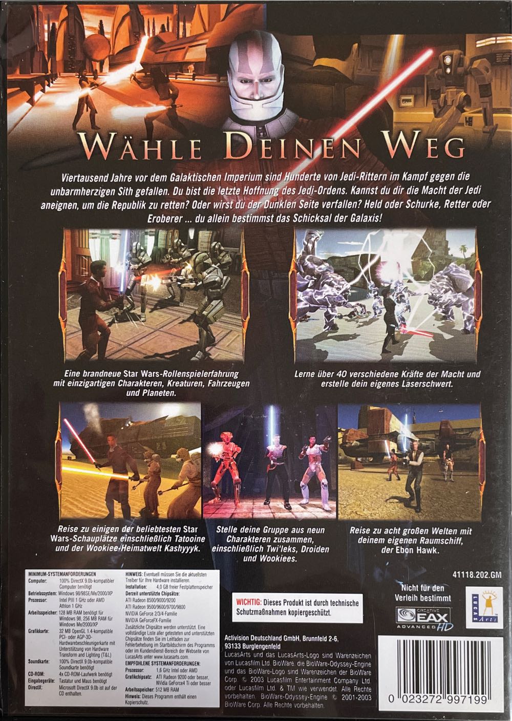 Star Wars: Knights of the Old Republic - PC (LucasArts - 1) video game collectible [Barcode 023272997199] - Main Image 2