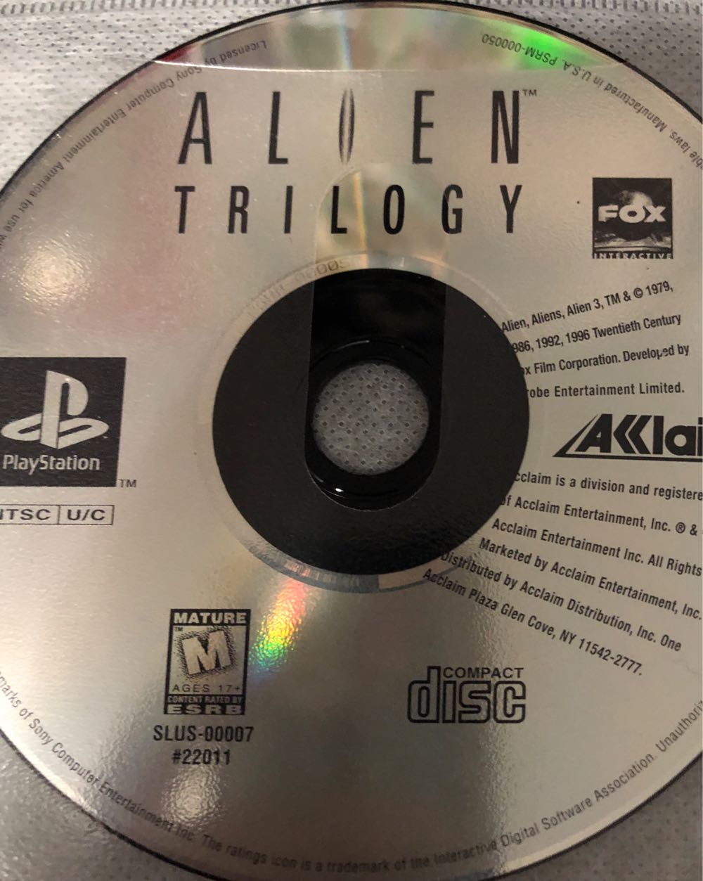 Alien Trilogy - Sony PlayStation (Acclaim Entertainment - 1) video game collectible [Barcode 021481220114] - Main Image 4