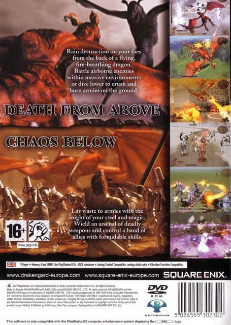 Drakengard - Sony PlayStation 2 (PS2) (Square Enix - 1) video game collectible [Barcode 662242903725] - Main Image 2