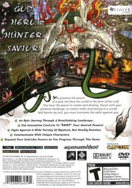 Okami - Sony PlayStation 2 (PS2) (Capcom - 1) video game collectible [Barcode 013388260591] - Main Image 2