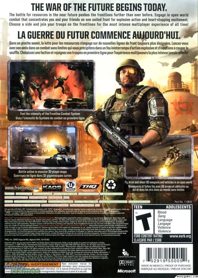 Frontlines: Fuel of War - Microsoft Xbox 360 (THQ - 1) video game collectible [Barcode 4005209088336] - Main Image 2