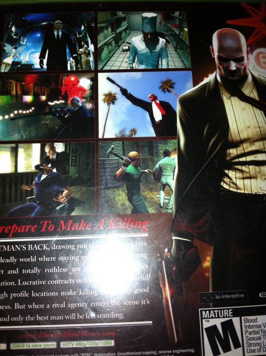 Hitman Blood Money - Microsoft Xbox 360 video game collectible - Main Image 2
