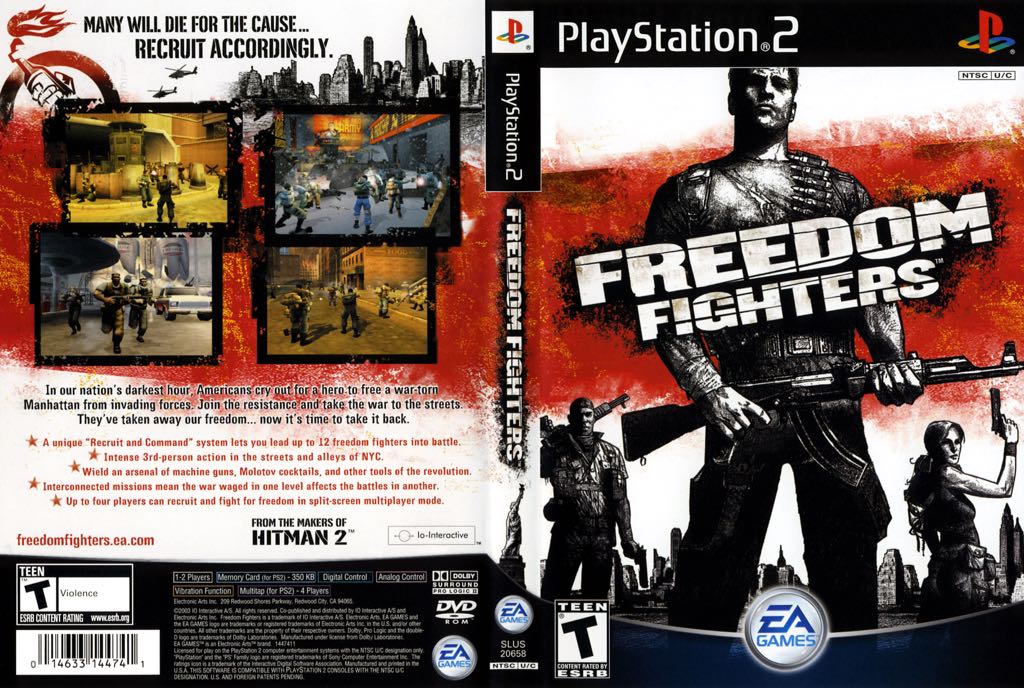 Freedom Fighters - Sony PlayStation 2 (PS2) (Electronic Arts/EA Games) video game collectible [Barcode 5030946031344] - Main Image 2