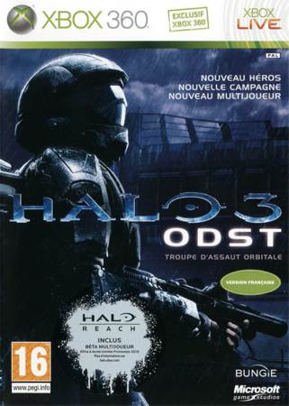 Halo 3: ODST - Microsoft Xbox 360 (Microsoft Game Studios - 1-4) video game collectible [Barcode 777721804384] - Main Image 1