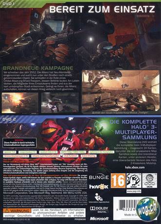 Halo 3: ODST - Microsoft Xbox 360 (Microsoft Game Studios - 1-4) video game collectible [Barcode 777721804384] - Main Image 2