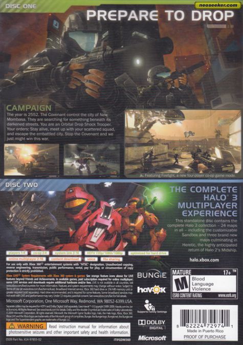 Halo 3: ODST - Microsoft Xbox One (Microsoft) video game collectible - Main Image 2