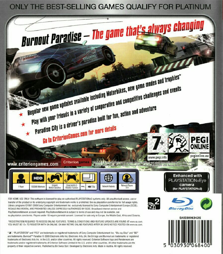 Burnout (PS2 Platinum) - Sony PlayStation 2 (PS2) (Akclaim - 1) video game collectible [Barcode 5039225029010] - Main Image 2