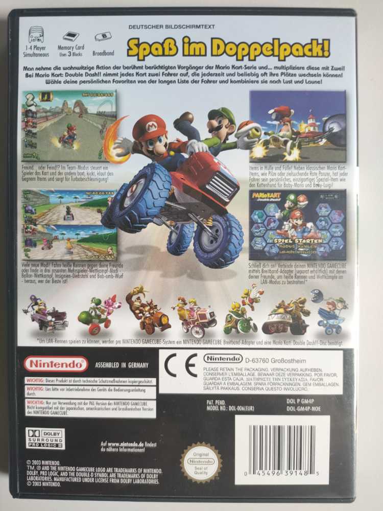 Mario Kart: Double Dash!! - Nintendo GameCube (Nintendo - 1-4) video game collectible [Barcode 045496391485] - Main Image 2