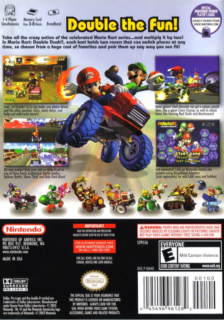 Mario Kart: Double Dash - Nintendo GameCube (Nintendo - 1-4) video game collectible - Main Image 2