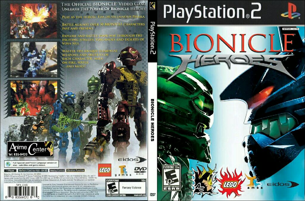 Bionicle Heroes - Sony PlayStation 2 (PS2) (Eidos Interactive - 1 Player) video game collectible [Barcode 5021290028098] - Main Image 2