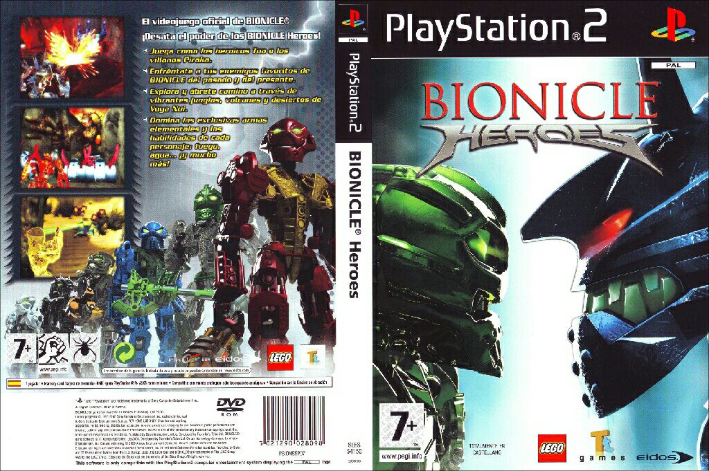Bionicle Heroes - Sony PlayStation 2 (PS2) video game collectible [Barcode 5021290028265] - Main Image 2