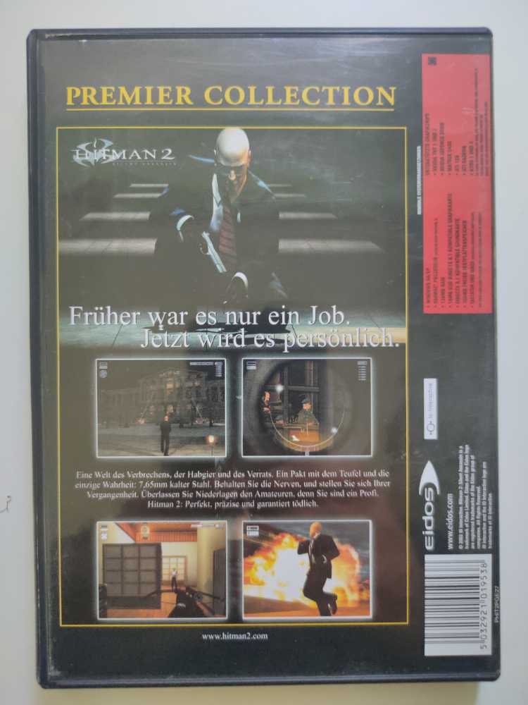 Hitman 2 - Silent Assassin - PC (IO Interactive - 1) video game collectible [Barcode 5032921019538] - Main Image 2