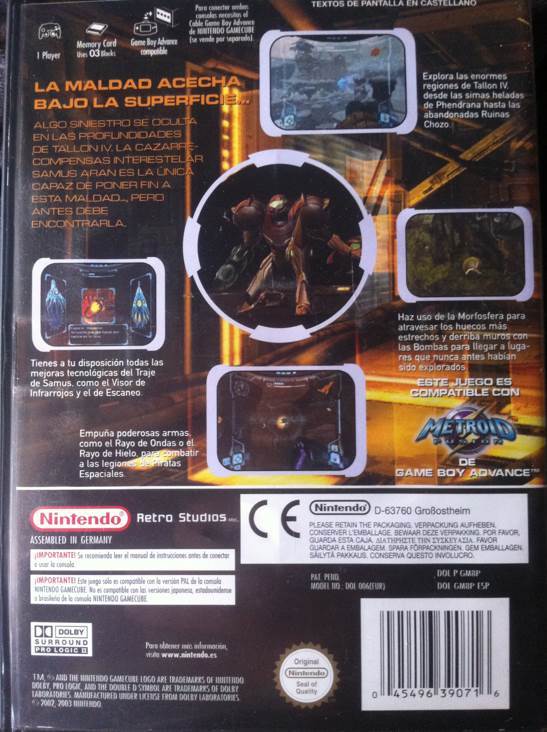 Metroid Prime - Nintendo GameCube (Nintendo - 1) video game collectible [Barcode 045496390716] - Main Image 2
