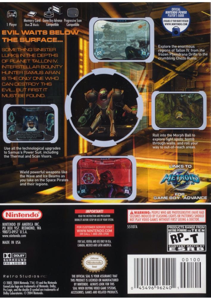 Metroid Prime - Nintendo GameCube video game collectible - Main Image 2