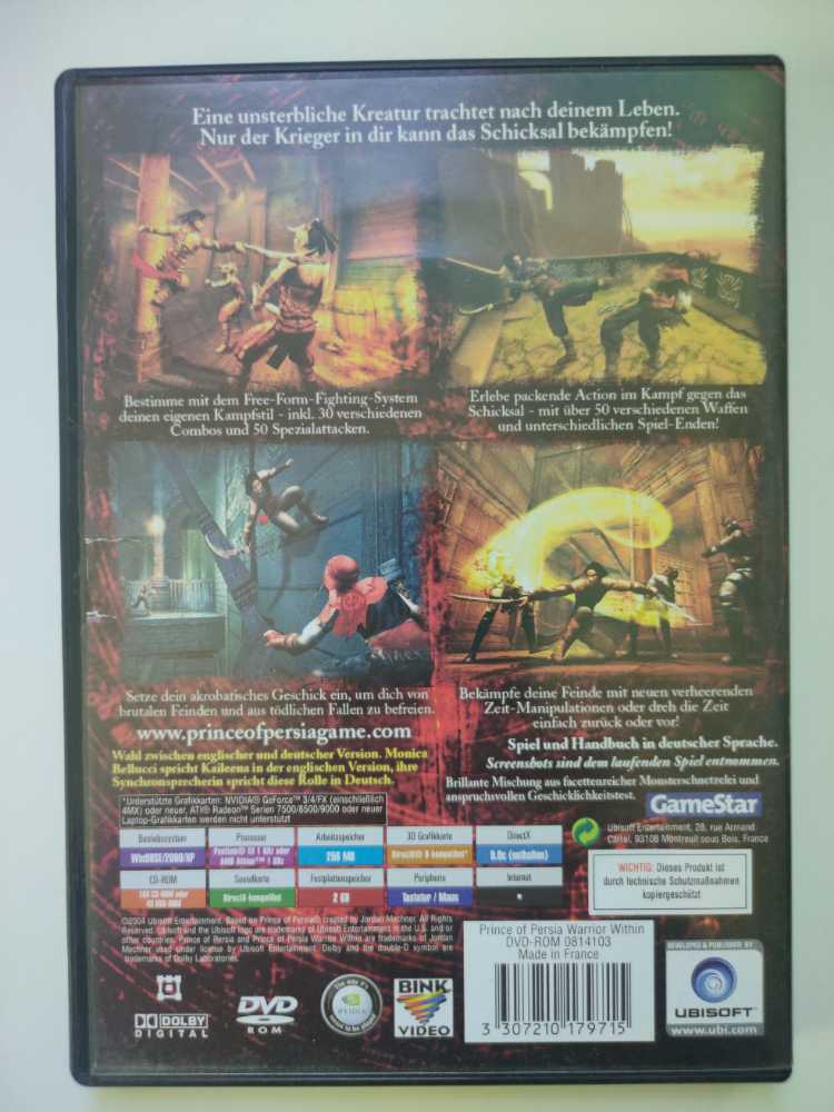 Prince of Persia - Warrior Within - PC video game collectible [Barcode 3307210179715] - Main Image 2