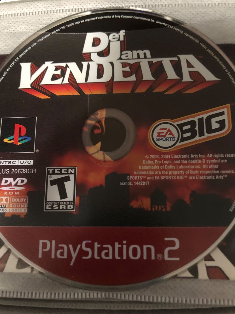 Def Jam Vendetta - Sony PlayStation 2 (PS2) (EA Sports Big - 2) video game collectible [Barcode 014633162233] - Main Image 4