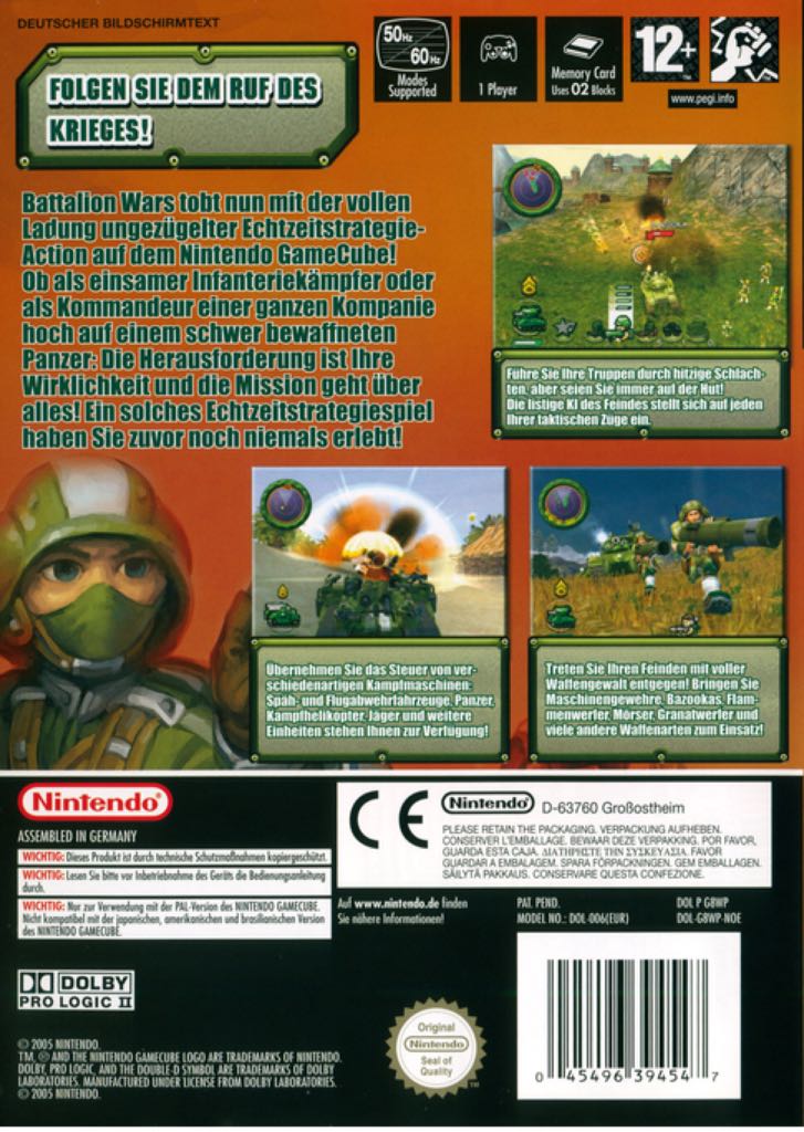 Battalion Wars - Nintendo GameCube (Nintendo - 1) video game collectible [Barcode 045496394547] - Main Image 2