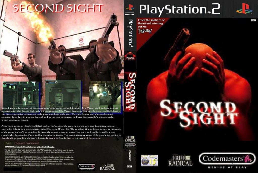 Second Sight - PC (Codemasters - 1) video game collectible [Barcode 767649401123] - Main Image 2