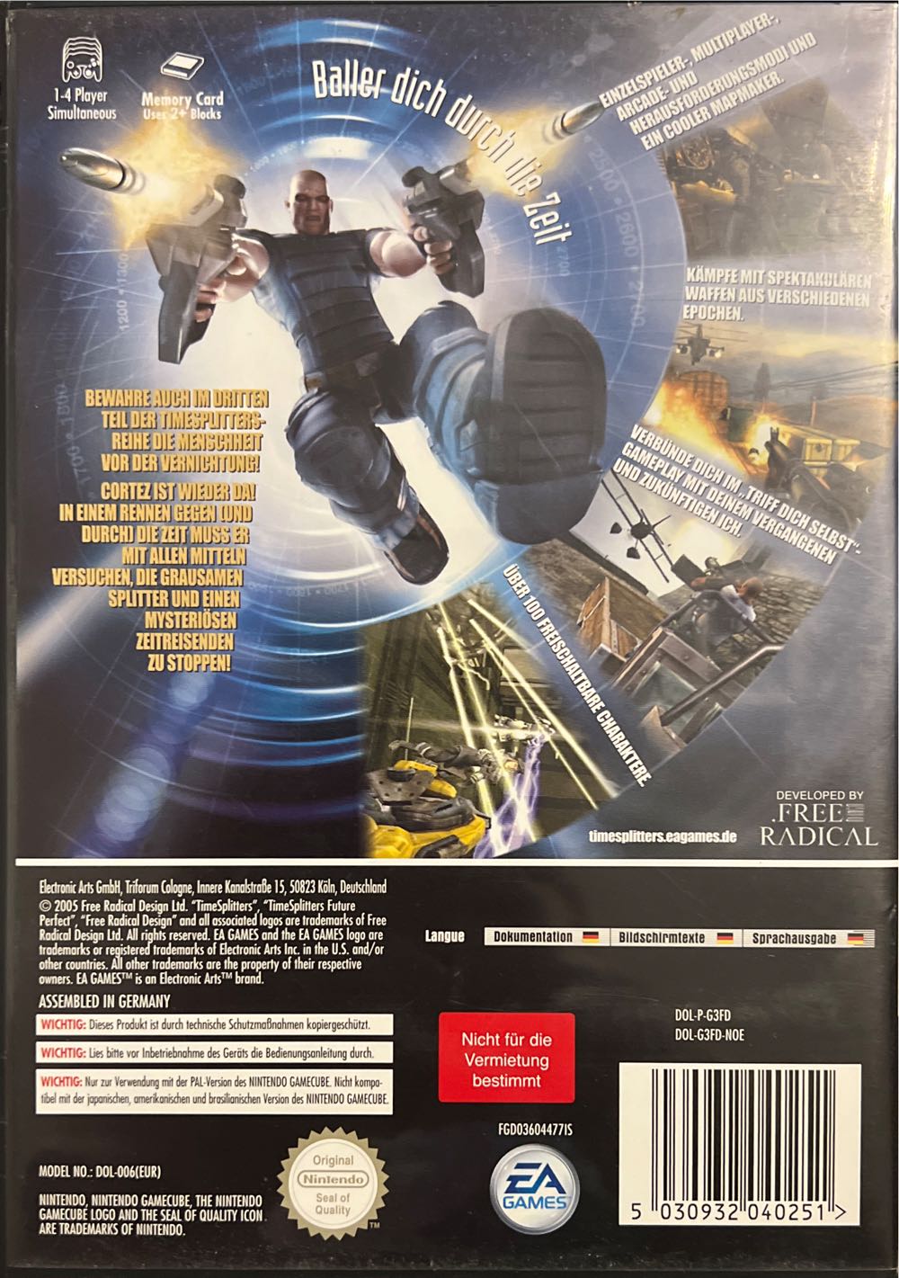 Time Splitters Future Perfect - Nintendo GameCube video game collectible [Barcode 5030932040251] - Main Image 2