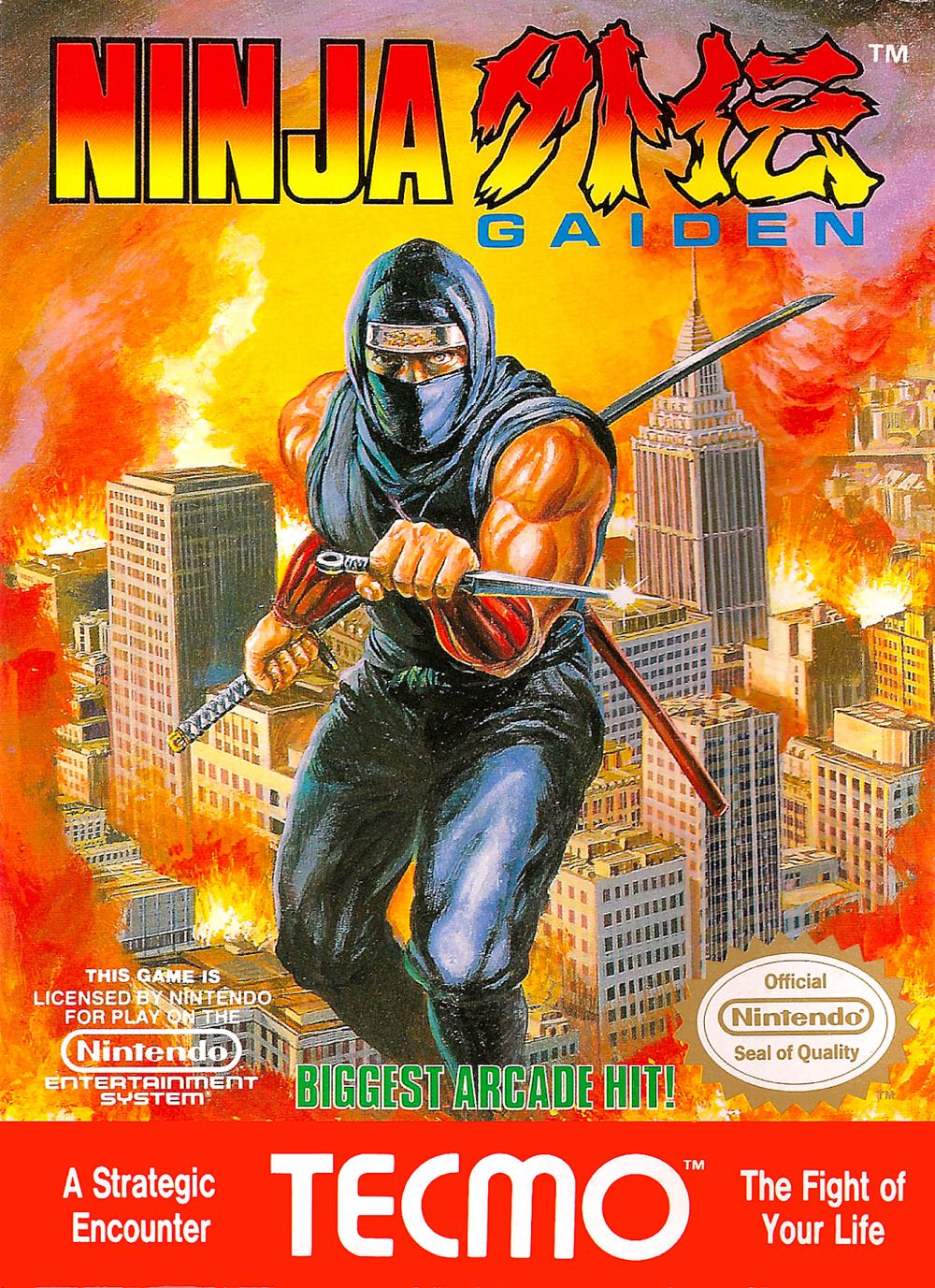 Ninja Gaiden - Nintendo Entertainment System (NES) (1) video game collectible - Main Image 2