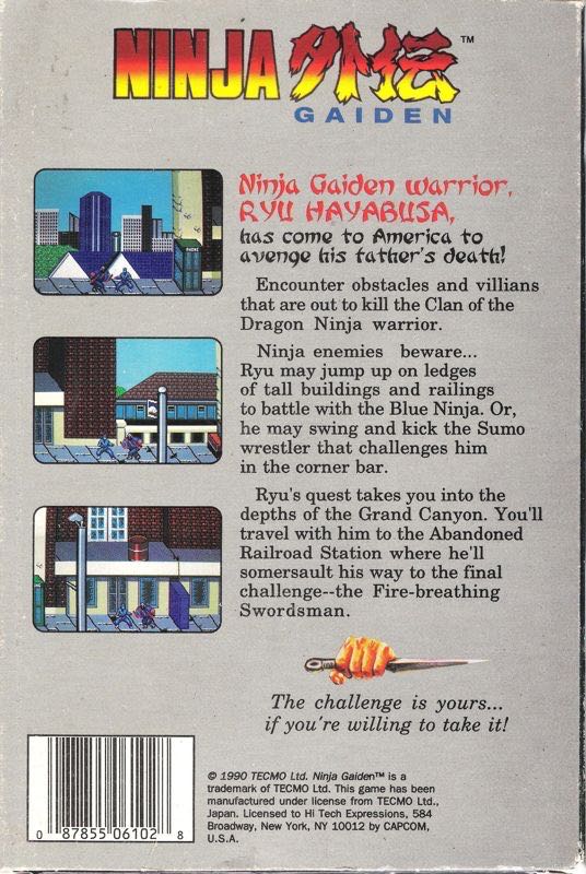 Ninja Gaiden - Nintendo Entertainment System (NES) (1) video game collectible - Main Image 3