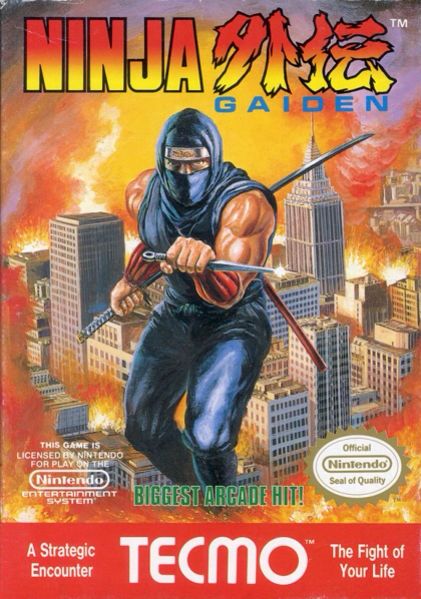 NINJA GAIDEN - Nintendo Entertainment System (NES) (Tecmo - 1) video game collectible - Main Image 1