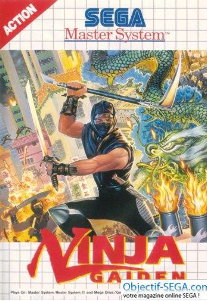 NINJA GAIDEN - Sega Master System video game collectible - Main Image 1