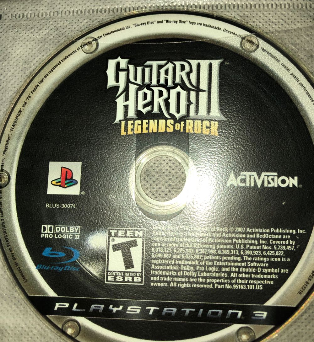 Guitar Hero III: Legends of Rock - Sony PlayStation 3 (PS3) (Activision Blizzard - 2) video game collectible [Barcode 00188884528] - Main Image 4