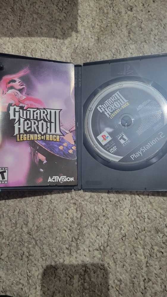 Guitar Hero III: Legends of Rock - Sony PlayStation 2 (PS2) (Activision - 2) video game collectible [Barcode 047875951358] - Main Image 3