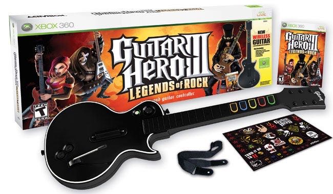 Guitar Hero III: Legends of Rock - Microsoft Xbox 360 (Activision / RedOctane - 1-2) video game collectible [Barcode 047875951372] - Main Image 3