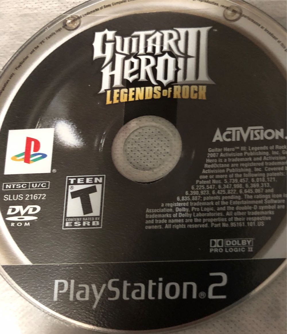 Guitar Hero III: Legends of Rock - Sony PlayStation 2 (PS2) (RedOctane, Activision - 2) video game collectible - Main Image 4