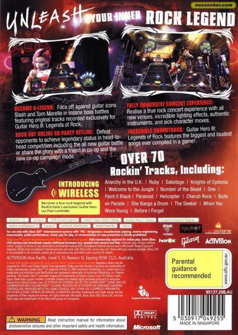 Guitar Hero III: Legends of Rock - Sony PlayStation 2 (PS2) video game collectible - Main Image 2