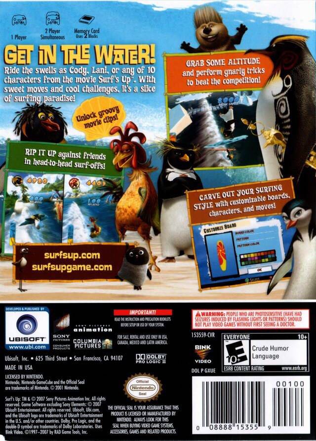 Surfs Up - Nintendo GameCube (Ubi Soft - 2) video game collectible [Barcode 008888153559] - Main Image 2