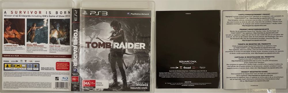 Tomb Raider - Sony PlayStation 3 (PS3) (Square Enix - 1) video game collectible [Barcode 5021290048607] - Main Image 4