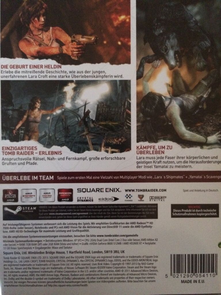 Tomb Raider - PC video game collectible [Barcode 5021290054110] - Main Image 2